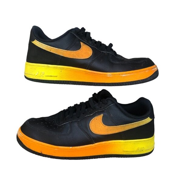 2018 Nike Air Force 1 Low Black Orange Peel Size 9.5 - Picture 1 of 13